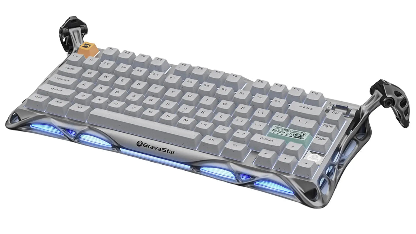 GravaStar K1 Pro Wireless 75% Hot-Swappable RGB Pro Aluminum Mechanical Keyboard
