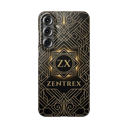 Luxury Gold Geometric Art Deco Slim Phone Case for iPhone & Samsung