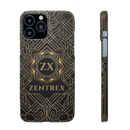 Luxury Gold Geometric Art Deco Slim Phone Case for iPhone & Samsung