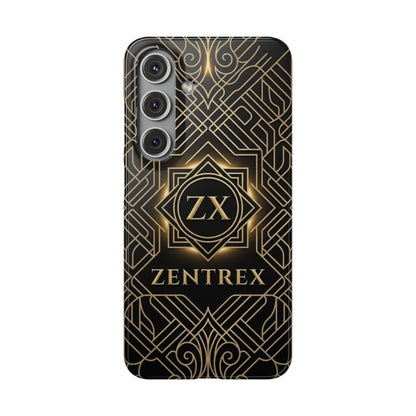 Luxury Gold Geometric Art Deco Slim Phone Case for iPhone & Samsung