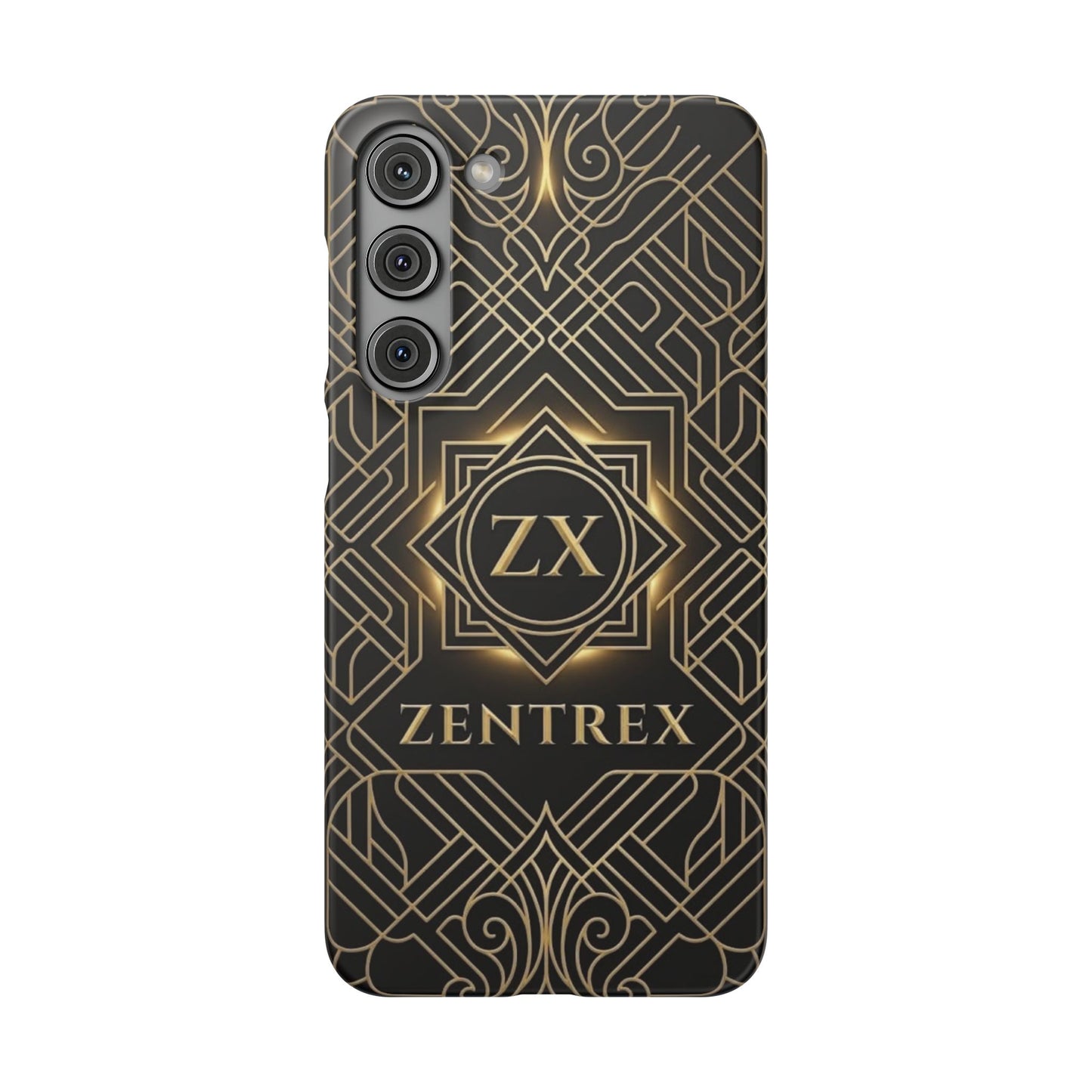 Luxury Gold Geometric Art Deco Slim Phone Case for iPhone & Samsung