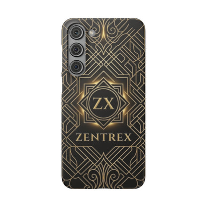 Luxury Gold Geometric Art Deco Slim Phone Case for iPhone & Samsung
