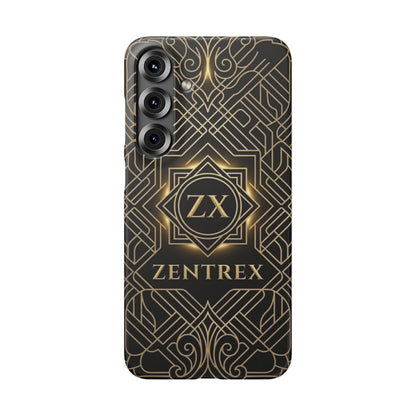 Luxury Gold Geometric Art Deco Slim Phone Case for iPhone & Samsung