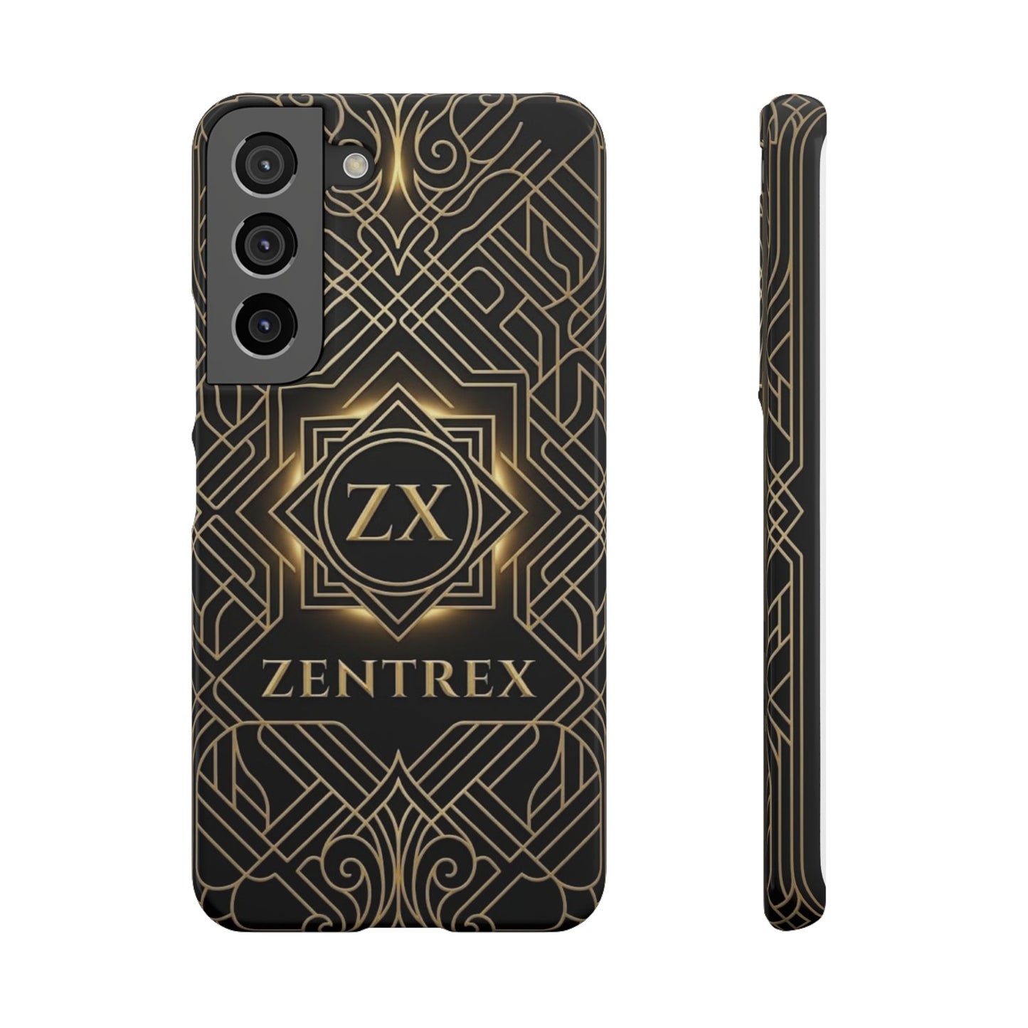 Luxury Gold Geometric Art Deco Slim Phone Case for iPhone & Samsung