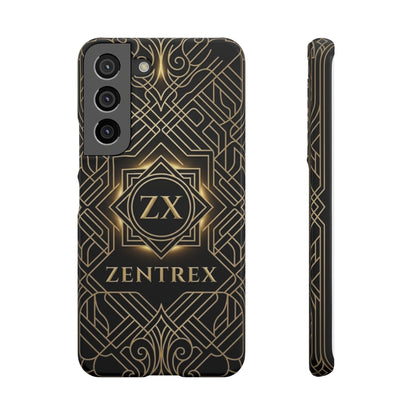 Luxury Gold Geometric Art Deco Slim Phone Case for iPhone & Samsung