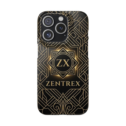 Luxury Gold Geometric Art Deco Slim Phone Case for iPhone & Samsung