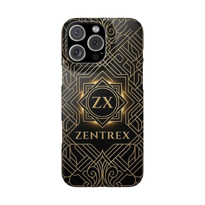Luxury Gold Geometric Art Deco Slim Phone Case for iPhone & Samsung