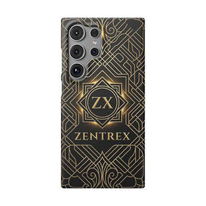 Luxury Gold Geometric Art Deco Slim Phone Case for iPhone & Samsung