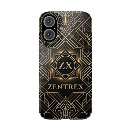 Luxury Gold Geometric Art Deco Slim Phone Case for iPhone & Samsung