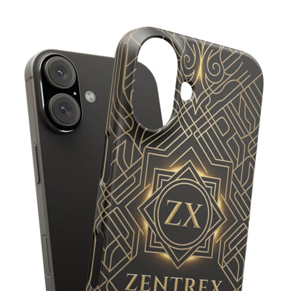Luxury Gold Geometric Art Deco Slim Phone Case for iPhone & Samsung