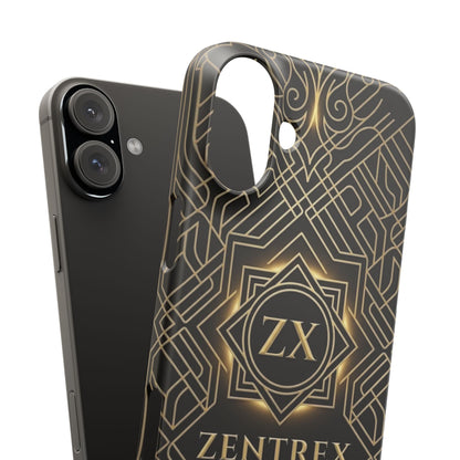 Luxury Gold Geometric Art Deco Slim Phone Case for iPhone & Samsung