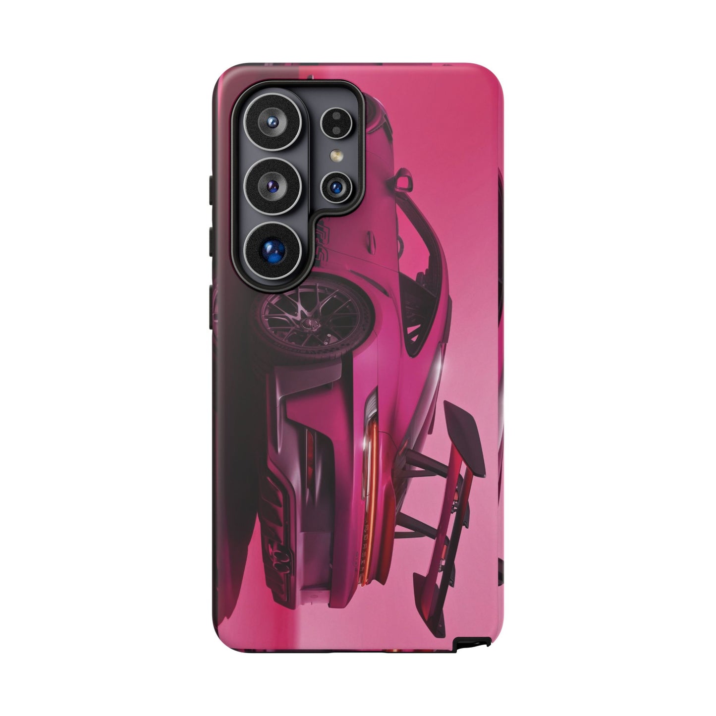 Vivid Pink Sports Car Tough Phone Case - Drop Proof Armor Cover