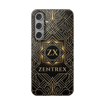 Luxury Gold Geometric Art Deco Slim Phone Case for iPhone & Samsung