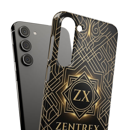 Luxury Gold Geometric Art Deco Slim Phone Case for iPhone & Samsung
