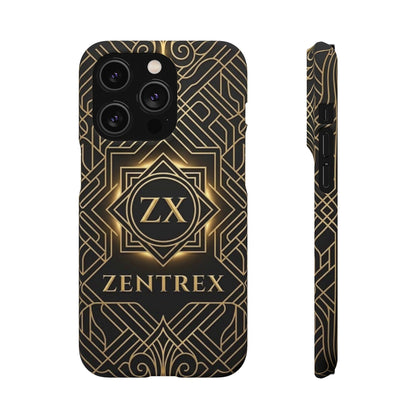 Luxury Gold Geometric Art Deco Slim Phone Case for iPhone & Samsung