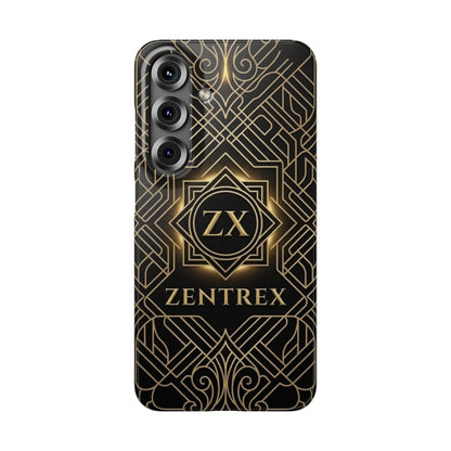 Luxury Gold Geometric Art Deco Slim Phone Case for iPhone & Samsung