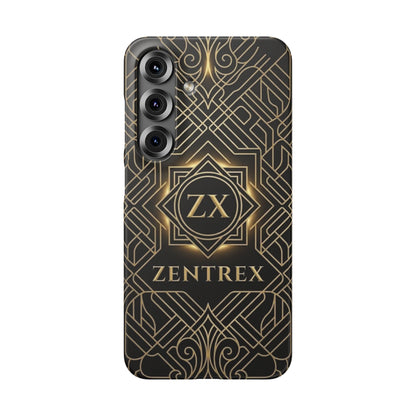 Luxury Gold Geometric Art Deco Slim Phone Case for iPhone & Samsung