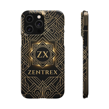 Luxury Gold Geometric Art Deco Slim Phone Case for iPhone & Samsung