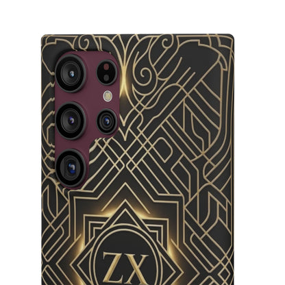 Luxury Gold Geometric Art Deco Slim Phone Case for iPhone & Samsung