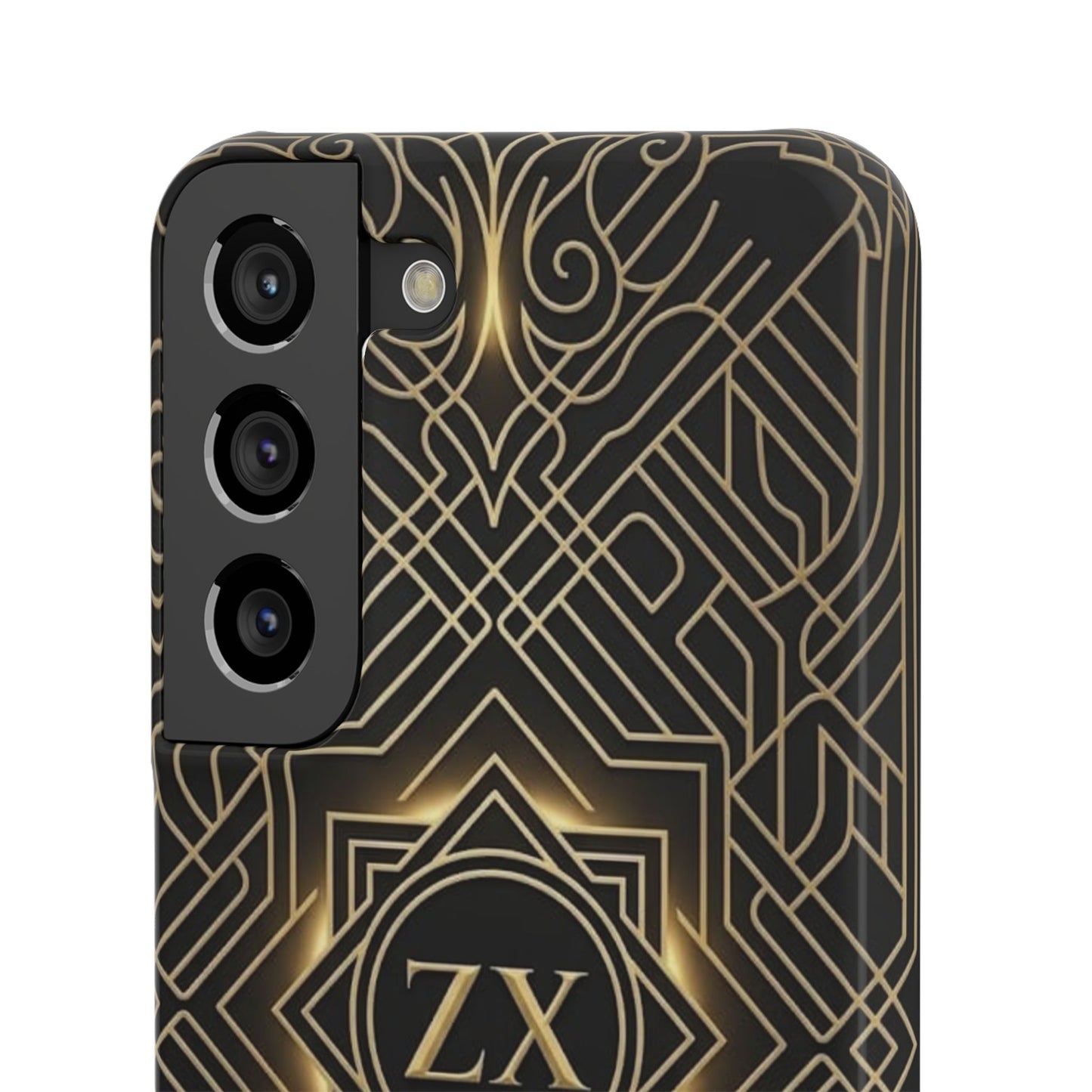 Luxury Gold Geometric Art Deco Slim Phone Case for iPhone & Samsung