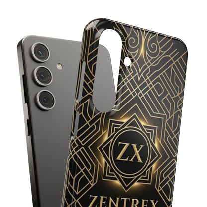 Luxury Gold Geometric Art Deco Slim Phone Case for iPhone & Samsung