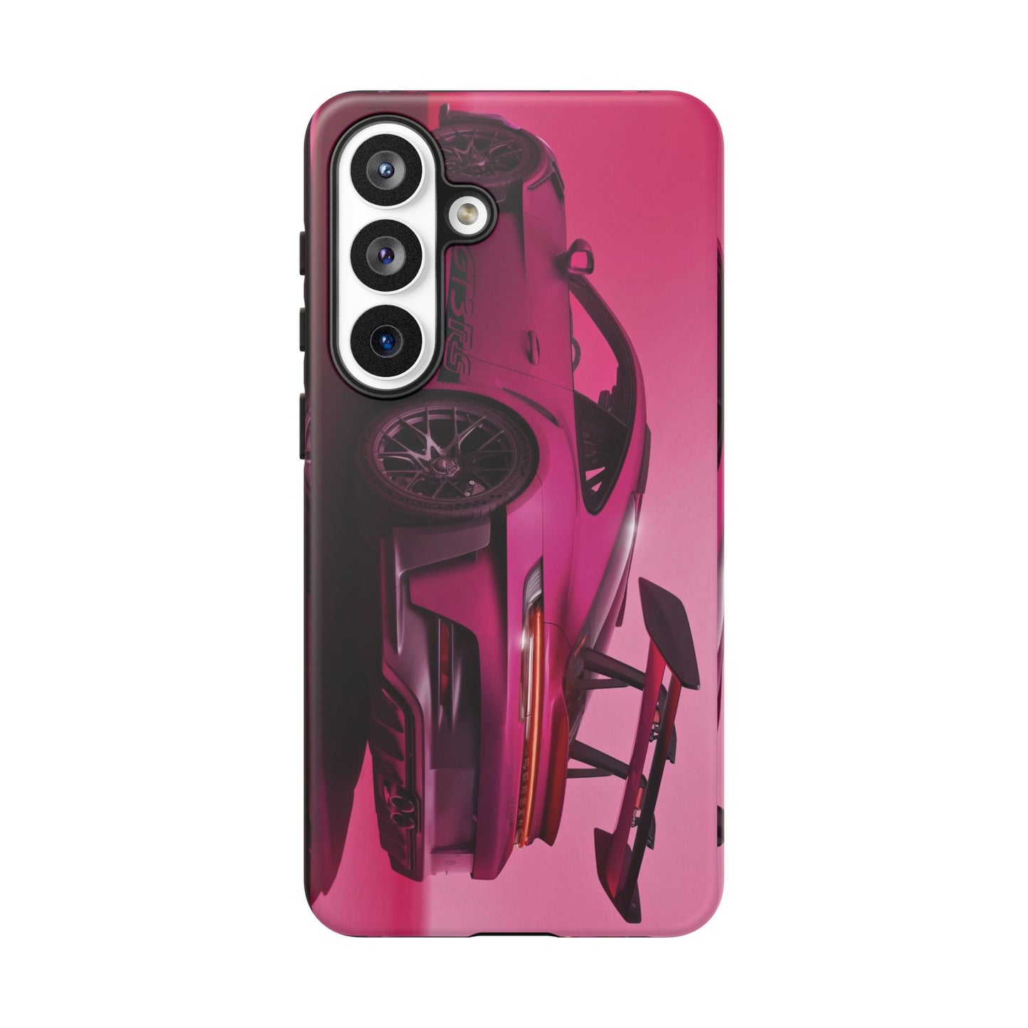 Vivid Pink Sports Car Tough Phone Case - Drop Proof Armor Cover