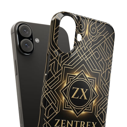 Luxury Gold Geometric Art Deco Slim Phone Case for iPhone & Samsung
