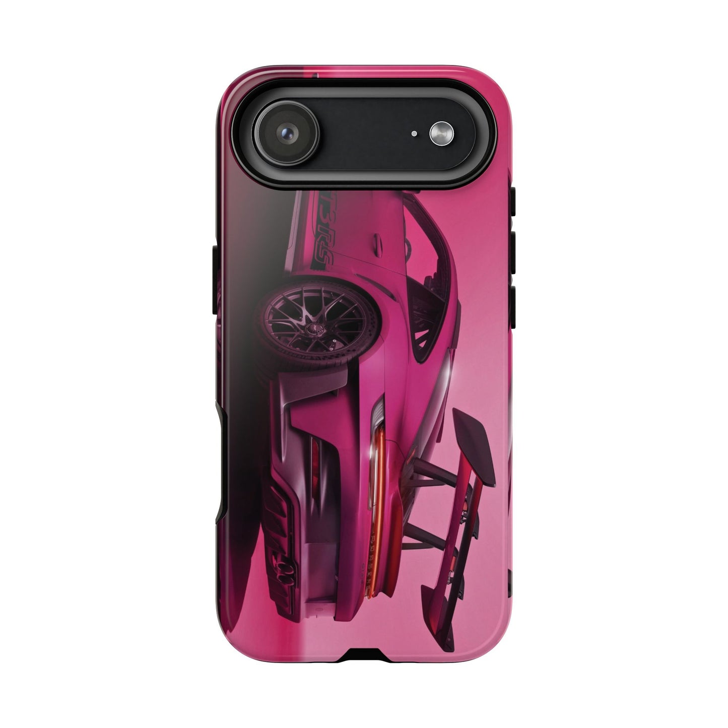 Vivid Pink Sports Car Tough Phone Case - Drop Proof Armor Cover
