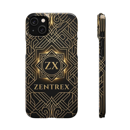 Luxury Gold Geometric Art Deco Slim Phone Case for iPhone & Samsung