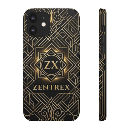 Luxury Gold Geometric Art Deco Slim Phone Case for iPhone & Samsung