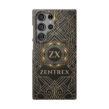 Luxury Gold Geometric Art Deco Slim Phone Case for iPhone & Samsung
