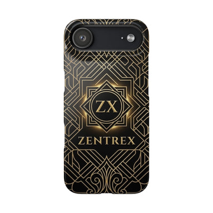 Luxury Gold Geometric Art Deco Slim Phone Case for iPhone & Samsung