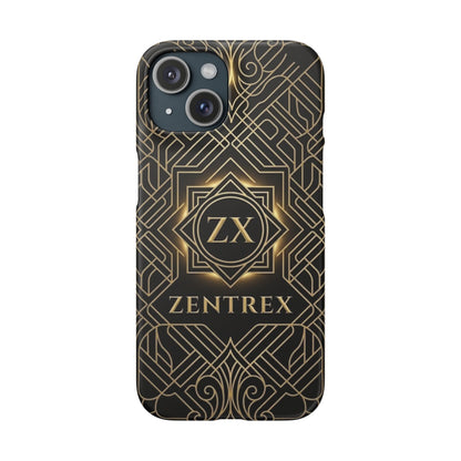 Luxury Gold Geometric Art Deco Slim Phone Case for iPhone & Samsung