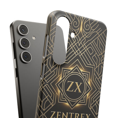 Luxury Gold Geometric Art Deco Slim Phone Case for iPhone & Samsung