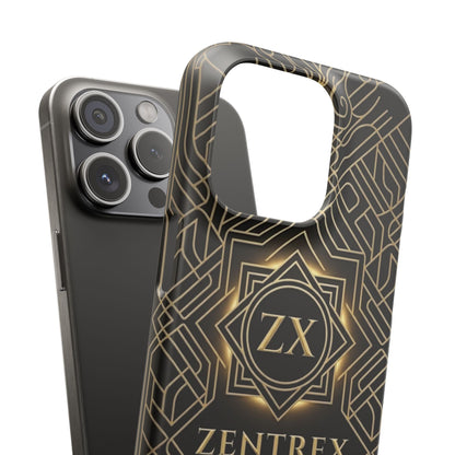 Luxury Gold Geometric Art Deco Slim Phone Case for iPhone & Samsung