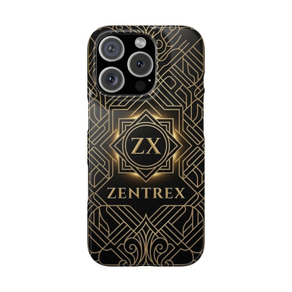 Luxury Gold Geometric Art Deco Slim Phone Case for iPhone & Samsung