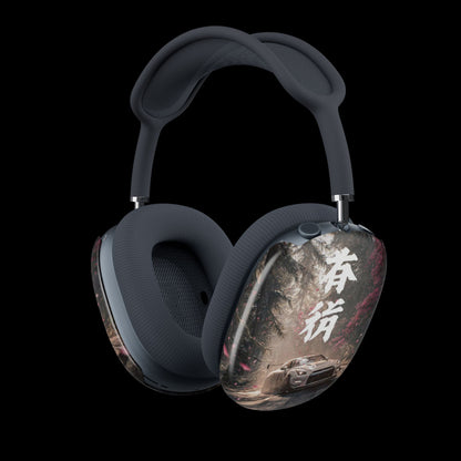 AirPods Max Shell Case — Drift Racing Car Design with Japanese Kanji