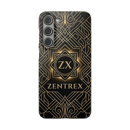 Luxury Gold Geometric Art Deco Slim Phone Case for iPhone & Samsung