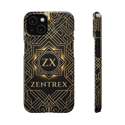 Luxury Gold Geometric Art Deco Slim Phone Case for iPhone & Samsung