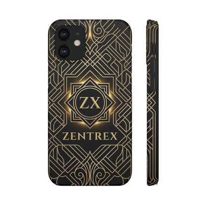 Luxury Gold Geometric Art Deco Slim Phone Case for iPhone & Samsung