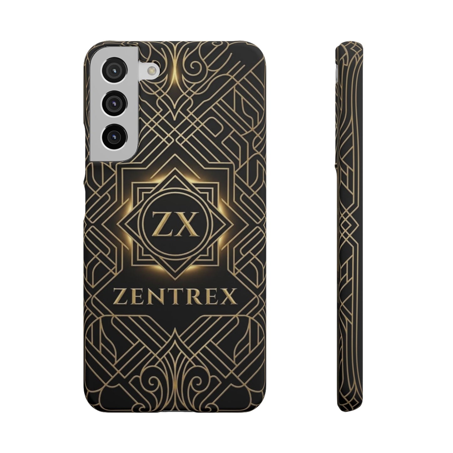 Luxury Gold Geometric Art Deco Slim Phone Case for iPhone & Samsung