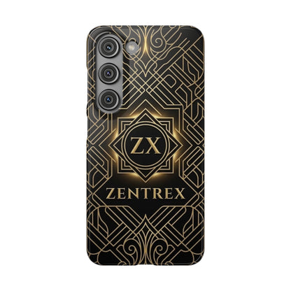 Luxury Gold Geometric Art Deco Slim Phone Case for iPhone & Samsung