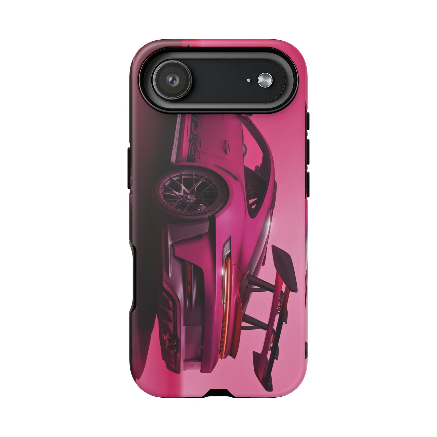 Vivid Pink Sports Car Tough Phone Case - Drop Proof Armor Cover