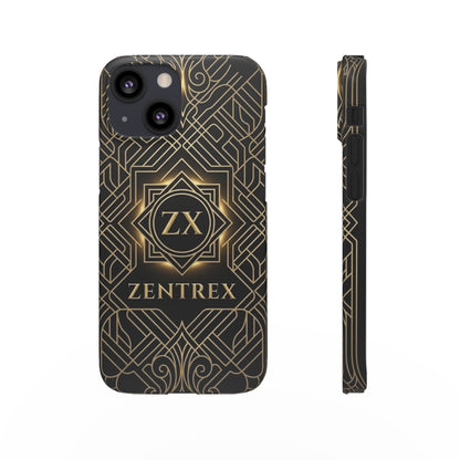 Luxury Gold Geometric Art Deco Slim Phone Case for iPhone & Samsung