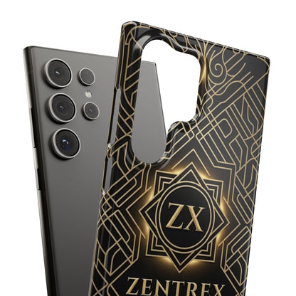 Luxury Gold Geometric Art Deco Slim Phone Case for iPhone & Samsung