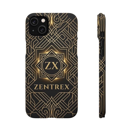 Luxury Gold Geometric Art Deco Slim Phone Case for iPhone & Samsung