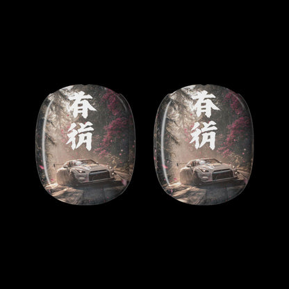 AirPods Max Shell Case — Drift Racing Car Design with Japanese Kanji