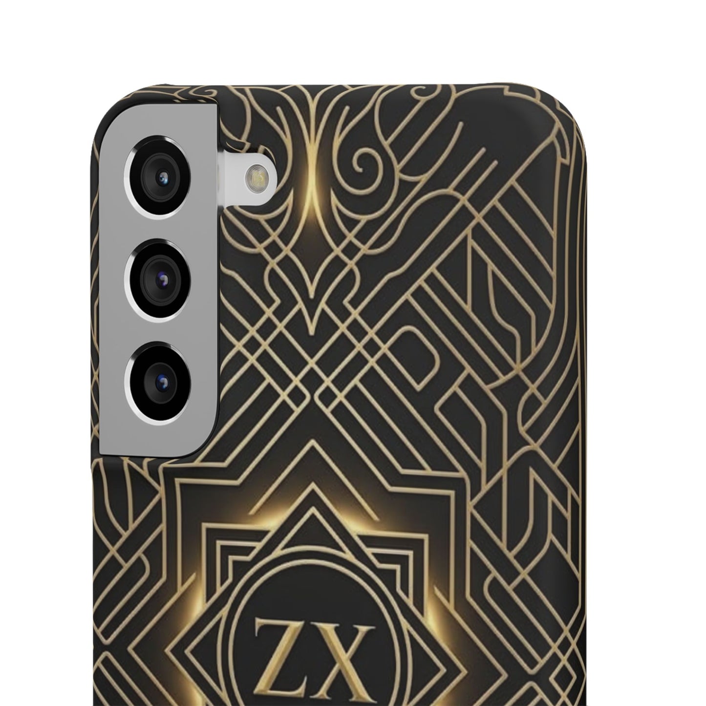 Luxury Gold Geometric Art Deco Slim Phone Case for iPhone & Samsung