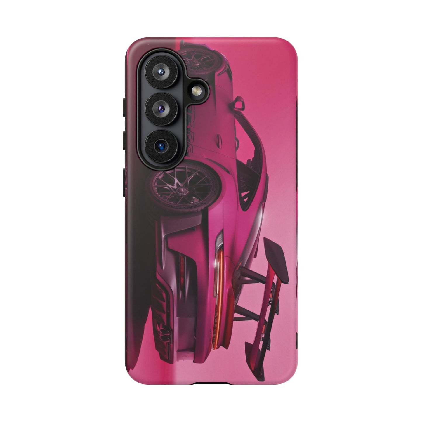 Vivid Pink Sports Car Tough Phone Case - Drop Proof Armor Cover