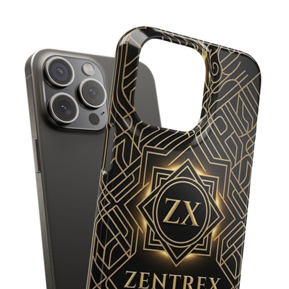 Luxury Gold Geometric Art Deco Slim Phone Case for iPhone & Samsung